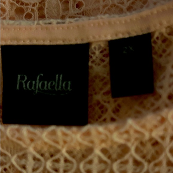 Rafaella Peach Lace Blouse, with tank for full coverage… half sleeved, gorgeous! - Picture 2 of 6